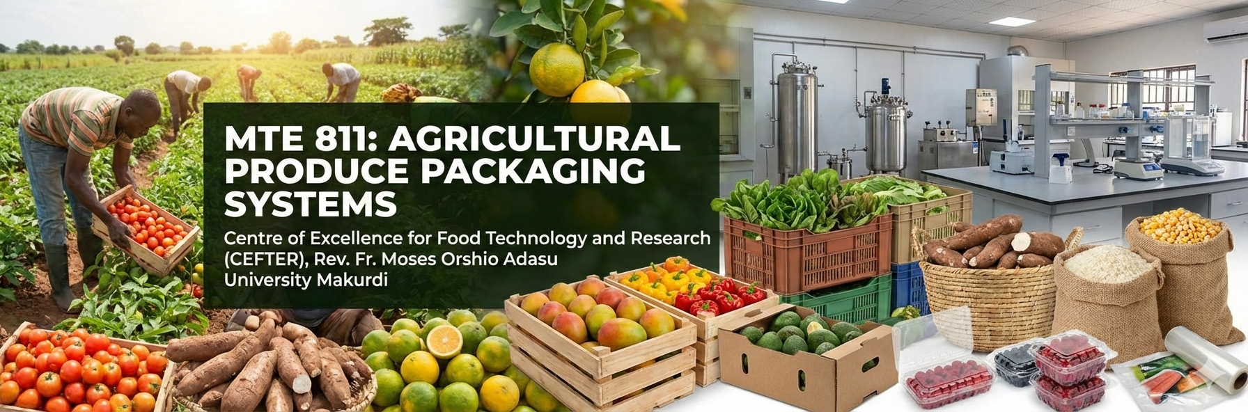 Course banner image for MTE 811 Agricultural Produce Packaging Systems.